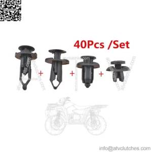 40X Car Body Rivet Push Pin Bumper Fender Retainer Trim Moulding Clips Parts Kit (For: More than one vehicle)