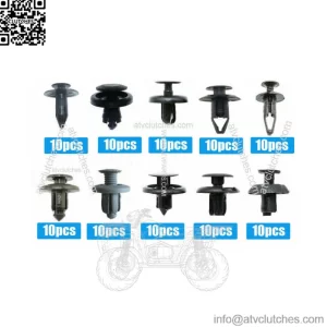 Set of 100 pcs Car Body/Bumper Push Pin Rivet Retainer Trim Moulding Clip Parts (For: More than one vehicle)