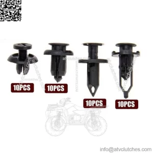 40X Car Body Rivet Push Pin Bumper Fender Retainer Trim Moulding Clips Parts Kit (For: Ford F-150)