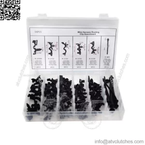 54Pcs Car Body Wiring Harness Fastener Routing Clips Convoluted Assortment Parts (For: Ford F-150)