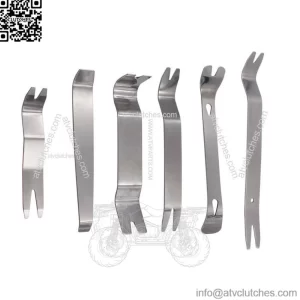 6x Clip Panel Dashboard Radio Interior Repair Steel Car Removal Pry Tool Parts (For: Ford F-150)