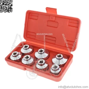 Paper Cartridge Housing Oil Filter Cap Wrench Socket Set Tool Kit