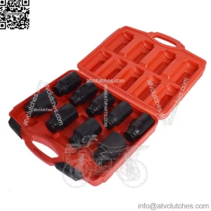 Deep Impact Socket Set 1/2" Drive Metric Axle Hub Nut Socket 29-38mm