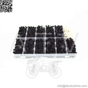 690??Black Car Automotive Push Pin Rivet Trim Clip Panel Body Interior Assortment