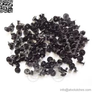 Fit For Honda Accord 100Pcs 8mm Hole Nylon Rivet Fastener Bumper Push Type Clips