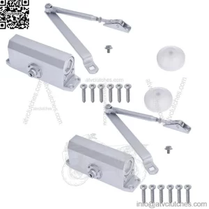 2X 25-45KG Universal Hardware Heavy-Duty Commercial Door Closer Aluminum