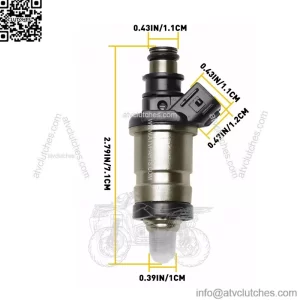 4Pcs NEW FUEL 06164-P2J-000 INJECTORS Fits For Honda 35096 1.6L 1.8L 2.0L 2.3L