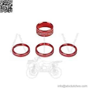 18-21JL/JLU Wrangler knob switch decorative ring #red