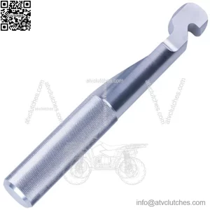 Silver Polaris RZR Belt Changing Tool - Premium Belt Replacement Instrument
