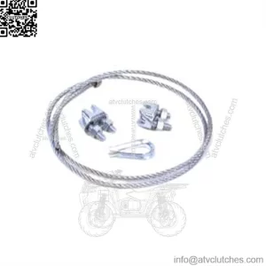 68135 ATV Plow Electric Actuator Wire Rope replacement for PN 67650 Silver (For: Honda FourTrax Foreman 400)