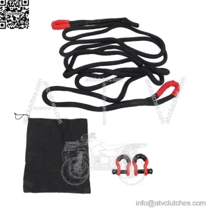 1" ?? 30ft Kinetic Recovery Rope Towing Rope W/2 D Ring Shackles 41500 LBS