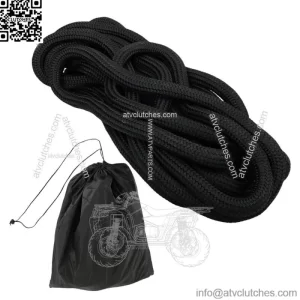 Black 1" x 31.5' Kinetic Energy Truck Tow Recovery Rope Snatch Strap 33500 LBS