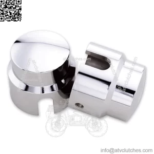 Milwaukee Twins Dome Rear Axle Nut Covers For Harley Softail 1984-2010