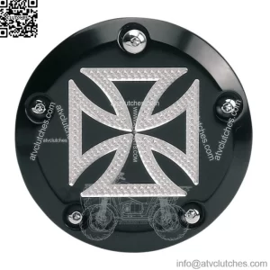 Accutronix Iron Cross 5 Hole Points Cover For Harley Twin Cam 1999-2017