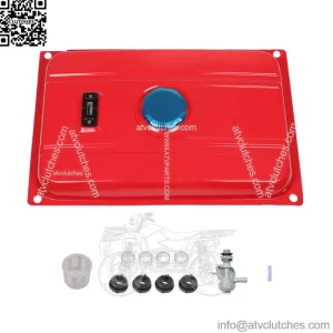 5 Gallon Universal Secondary Fuel Gas Tank Generator Petcock Filter Gauge Cap