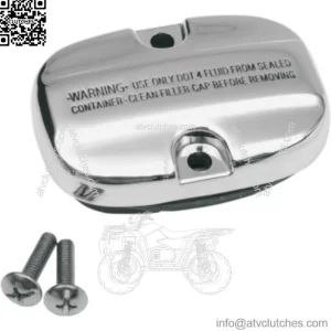 Rear Brake Master Cylinder Cover Kit Chrome Touring Bagger Harley 08-21 Twin Cam (For: Harley-Davidson)