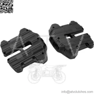Arlen Ness Black 10-Gauge Rocker Box Top Covers Harley Touring Softail M8 17+ (For: Harley-Davidson)