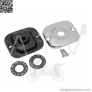 Drag Chrome Front Brake Master Cylinder Cover for Harley XL Touring Softail Dyna (For: Harley-Davidson)