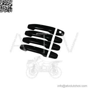 Door Handle Covers For 2014-2024 GMC Sierra Chevy Silverado 1500 NO Smart Black (For: More than one vehicle)