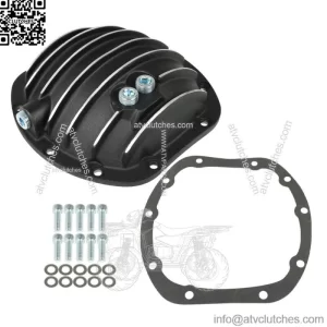 For Jeep Dana 25 27 30 10-Bolt Differential Cover with Gasket & Drain Plug Rear