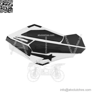 Handguards, White/black 34408