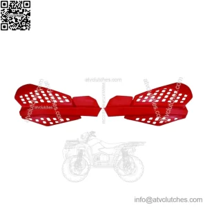 Red Handguards with Mounting Kit ?C ATV/UTV Accessory