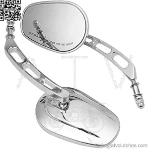 Motorcycle 8mm Rearview Mirror Rear Side Mirrors for Harley Road King Sportster Fatboy Dyna FXDF FLSTF Softail