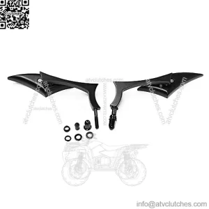 Motorcycle Black Blade Rear View Mirrors for Harley Cruiser Bobber Chopper Sportster 883 1200