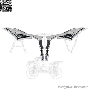 Pair Motorcycle Chrome Side Mirrors for Sportster XL 883 1200 Road King V-Rod Street Glide Electra Glide Dyna Softail 1982-2018