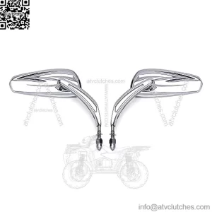 Chrome Motorcycle Rearview Mirrors Compatible With Harley Touring Road King Street Glide Softail CLASSIC SPORTSTER XL 1200 883 and More