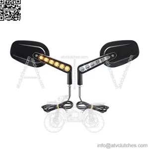 Muscle Rear View Mirrors LED Turn Signals Fits For Harley Davidson VROD V-Rod VRSCF 2009-2017