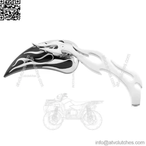 Biker's Choice Flame Teardrop Mirror