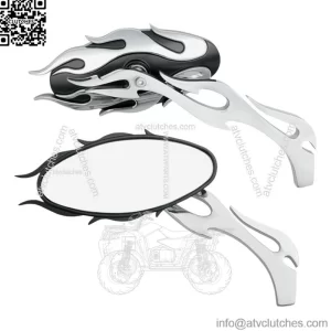 Drag Specialties Oval Flame Mirrors
