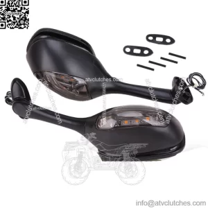 Rearview Mirrors w/ LED Turn Signal For Suzuki GSXR 1000 GSXR600 GSX-R 750 06-21
