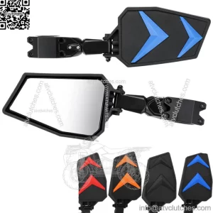 RZR UTV Side Mirrors Foldable Adjustable For 1.75" Polaris RZR S 800 XP 900 1000