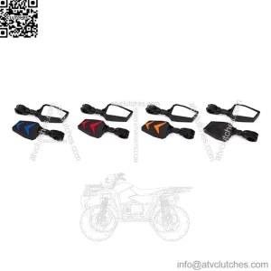 Side Mirror Rear View Mirrors 1.75" Bar For Polaris Ranger RZR S XP 900 1000 800