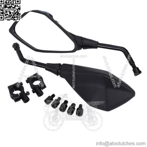 Universal Motorcycle ATV Scooter 7/8" Handle Mount Bar End Rearview Side Mirrors