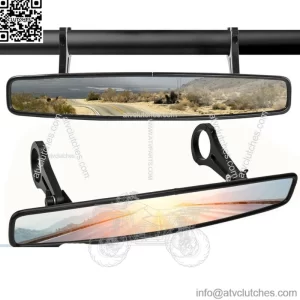 UTV Rear View Center Mirror Mirrors 2" Roll Bar for Polaris RZR 800 900 1000 XP