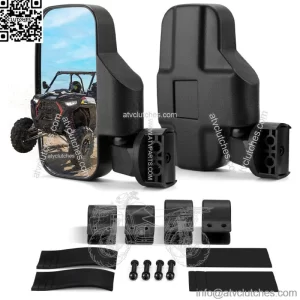 UTV Rear View Side Mirrors For 2015-2022 Polaris Ranger 570/900/1000 XP 4WD Cage