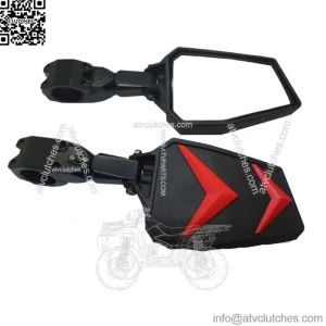 UTV RZR Rear View Side Mirrors For Polaris 900 1000 800 Pro XP 1.75" 2" Roll Bar