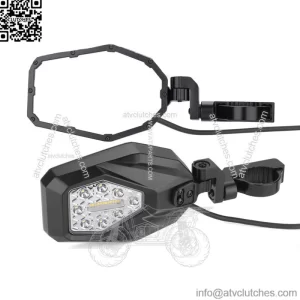 1.6"-2" Rear View Side Mirrors w/Turn Signal Light for Polaris RZR PRO XP / XP 4