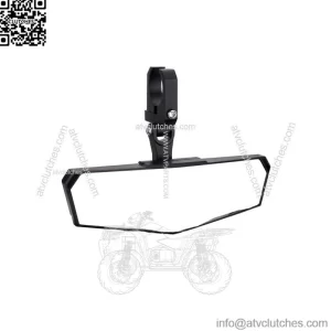 UTV Rear View Center Mirror For 1.65"-2" Honda Pioneer CFMOTO ZForce  Arctic Cat
