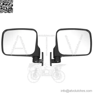 KEMIMOTO UTV Rear View Side Mirrors 7.8" Large For Polaris Ranger XP 500/570/900