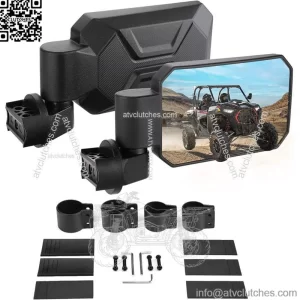 UTV Rear View Side Mirrors For 1.6" -2" Can-Am Maverick X3 Polaris RZR Pro XP 4