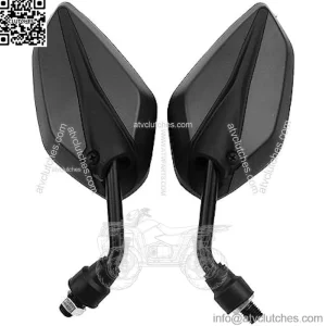 motorcycle mirror 1 Pair 10mm Motorcycle Rearview Side Mirror For Suzuki For Hon&da For Yama&ha For Kawasaki Side Mirrors (Color : 3)