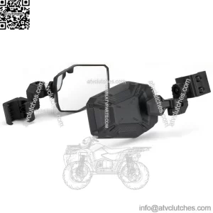 UTV Rear View Side Mirrors Breakaway For Polaris General XP 1000 Can Am Defender