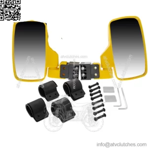 NICHE Yellow Side View Mirror Set for John Deere Gator HPX XUV 550 560 590 835 (For: John Deere Gator CS)
