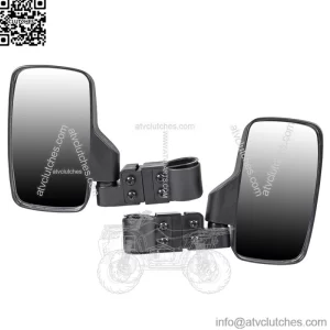 NICHE Black Side View Mirror Set for John Deere Gator HPX XUV 550 560 590 835 (For: John Deere Gator CS)