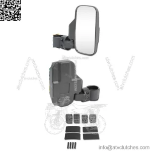 UTV Rear View Mirrors 1.75"- 2" Roll Bar For John Deere Gator CS CX HPX RSX 850i (For: John Deere Gator CS)