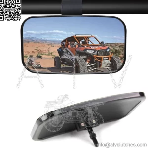 Center Mirror for Universal UTV Off Road Large Adjustrable Wide Rear Clear View (For: John Deere Gator CS)